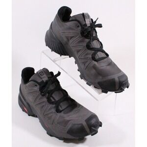 Salomon Shoes Gray Black Speed Cross 5 Running Sneakers 410429 Men's Size 9 US